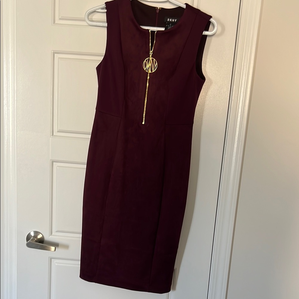 DKNY Women's Burgundy Dress
